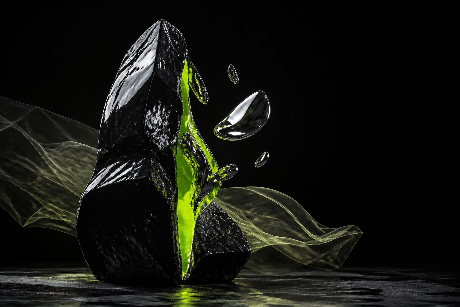 Abstract experimental creative monolith